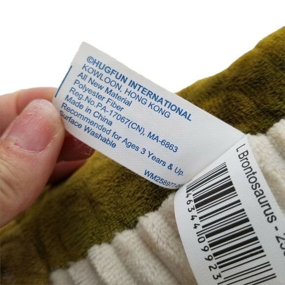 Hug Fun Plush Dinosaur Stuffed Animal Toy Brontosaurus 25” x 16" Long Neck Dino - Picture 7 of 8